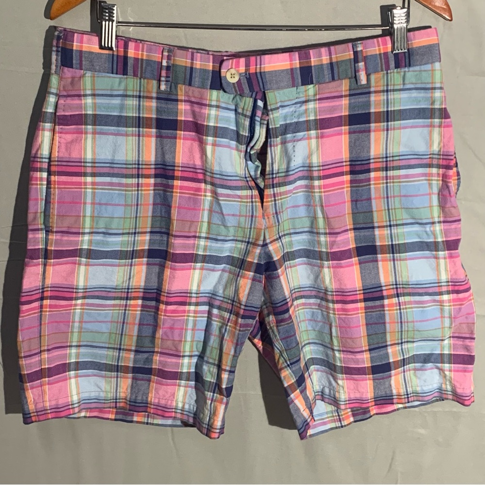 Peter Millar Shorts 34 Mens Multicolor Chino Button Fly Formal Summer Casual